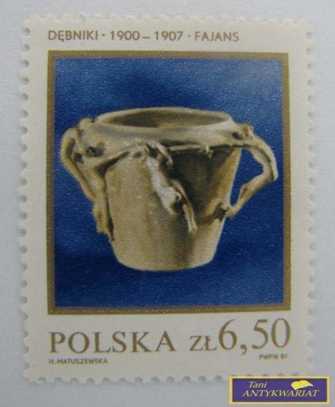 ZNACZEK Dębniki 1900-1907 Fajans