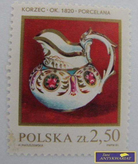 ZNACZEK Korzec ok 1820 porcelana