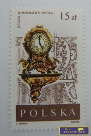ZNACZEK Zegar konsolowy XVIII w.