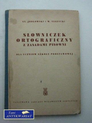 SŁOWNICZEK ORTOGRAFICZNY Z ZASADAMI PISOWNI