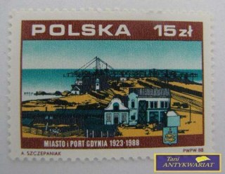ZNACZEK MIASTO I PORT GDYNIA 1923-88