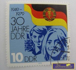 ZNACZEK POCZTOWY - 30 Jahre DDR 10 DDR