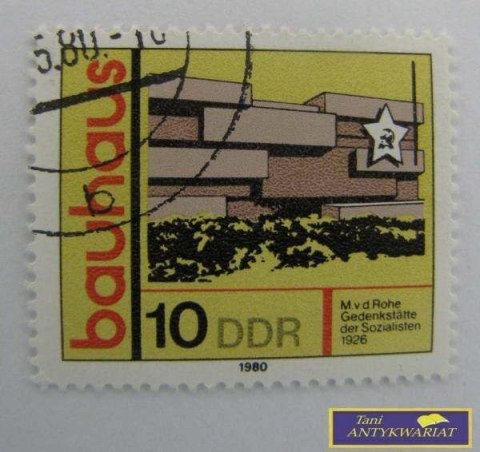 ZNACZEK POCZTOWY - Bauhaus 10 DDR
