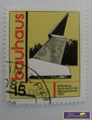 ZNACZEK POCZTOWY - Bauhaus 15 DDR