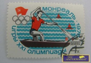 ZNACZEK POCZTOWY - XXI Olimpijskie gry Montreal 76