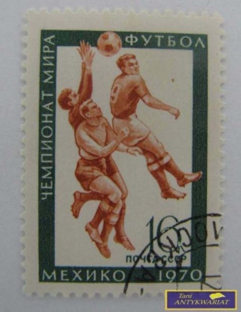 ZNACZEK POCZTOWY - MŚ Futbol Meksyku 1970