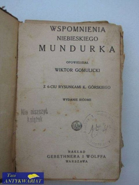 WSPOMNIENIA NIEBIESKIEGO MUNDURKA