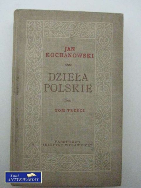DZIEŁA POLSKIE TOM III