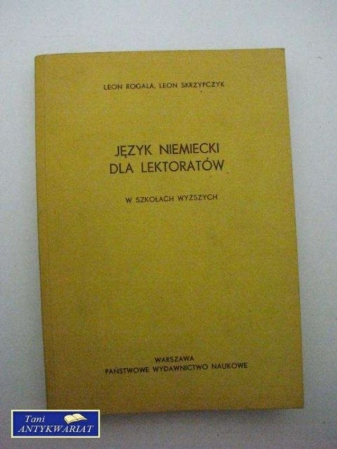 JĘZYK NIEMIECKI DLA LEKTORATÓW W SZKOŁACH WYŻSZYCH