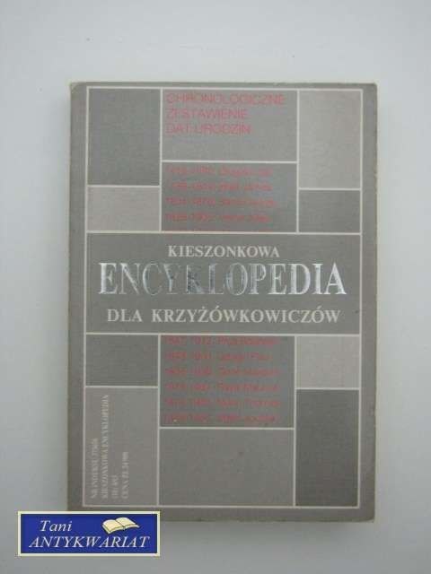 KIESZONKOWA ENCYKLOPEDIA DLA KRZYŻÓWKOWICZÓW
