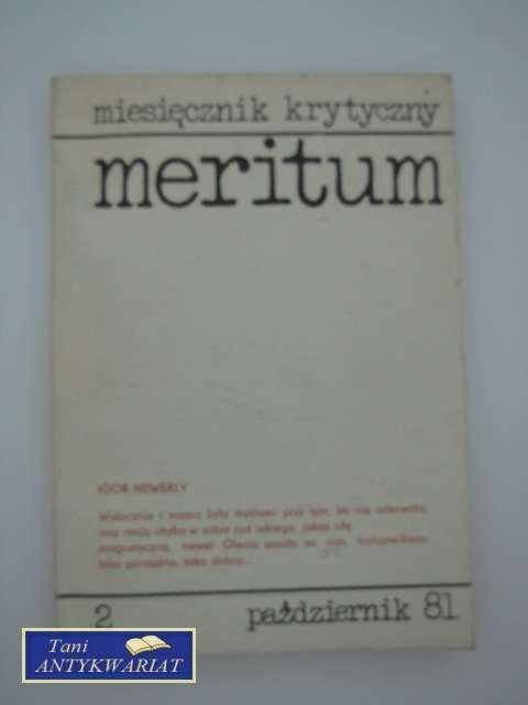 Miesięcznik krytyczny meritum