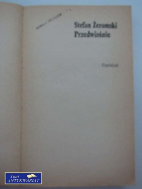 PRZEDWIOŚNIE