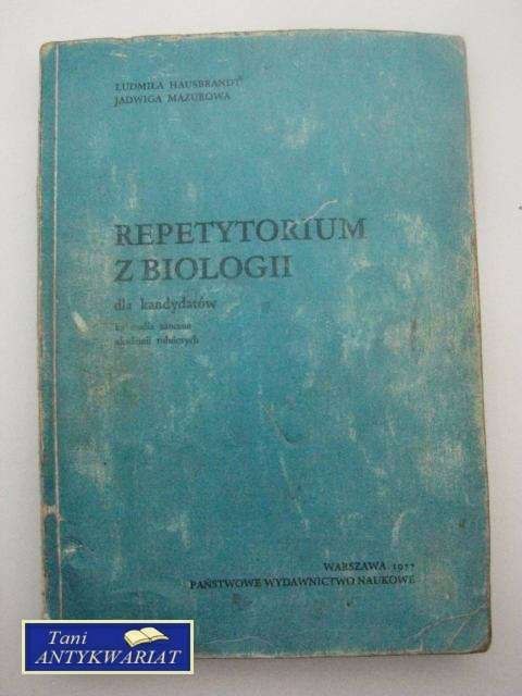 REPETYTORIUM Z BIOLOGII DLA KANDYDATÓW NA STUDIA...