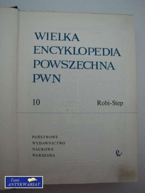 WIELKA ENCYKLOPEDIA POWSZECHNA PWN 10