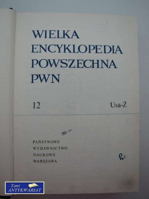 WIELKA ENCYKLOPEDIA POWSZECHNA PWN 12