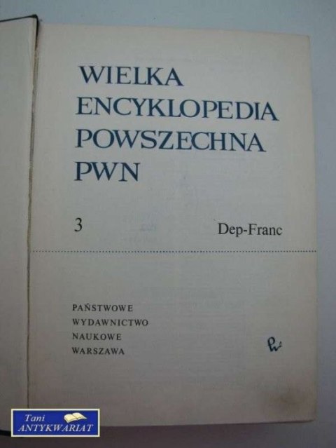 WIELKA ENCYKLOPEDIA POWSZECHNA PWN 3