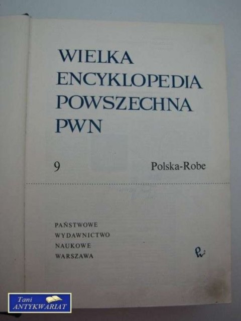 WIELKA ENCYKLOPEDIA POWSZECHNA PWN 9