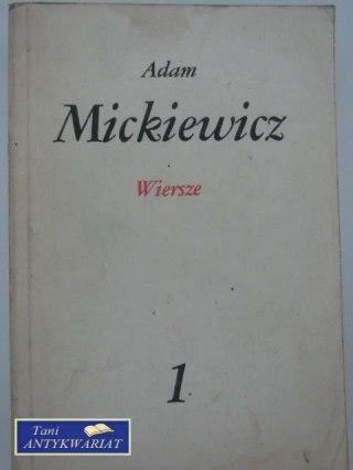 ADAM MICKIEWICZ - WIERSZE 1
