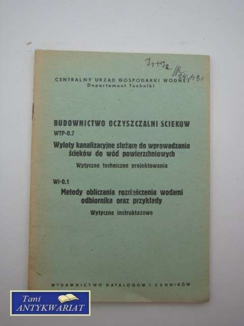 BUDOWNICTWO OCZYSZCZALNI ŚCIEKÓW