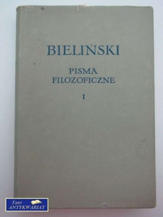 PISMA FILOZOFICZNE, TOM I