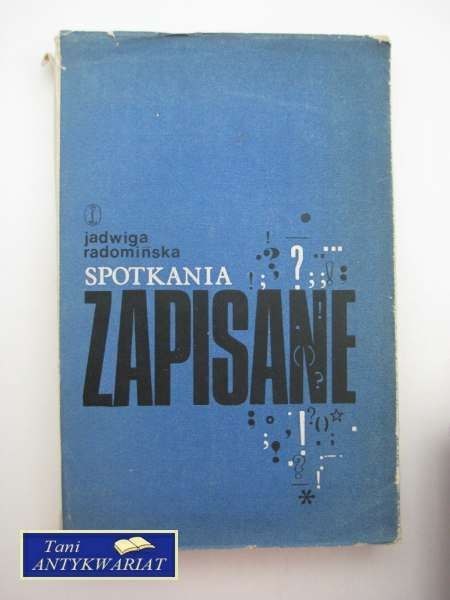 SPOTKANIA ZAPISANE