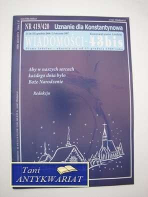 WIADOMOŚCI - 43BIS Nr 419/420 25-26 (31) grudnia...