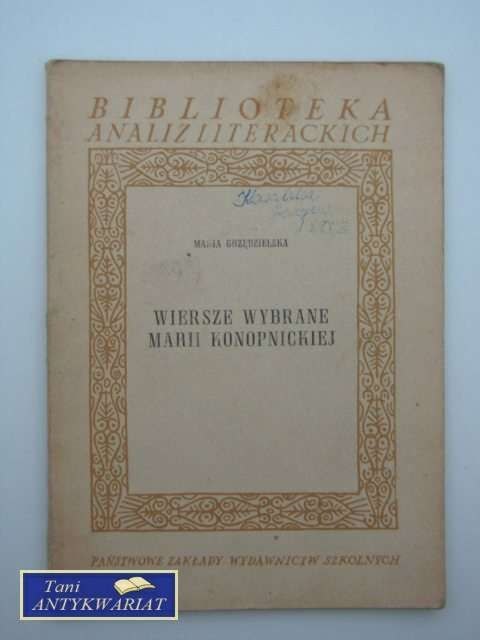 WIERSZE WYBRANE