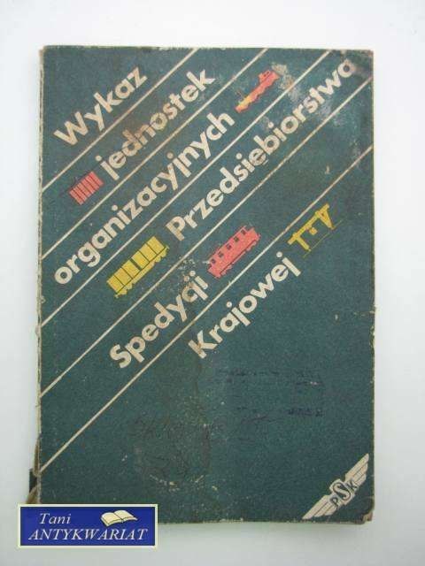WYKAZ JEDNOSTEK ORGANIZACYJNYCH PRZEDST.. SPEDYCJI KRAJ
