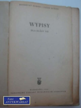 WYPISY DLA KLASY VII