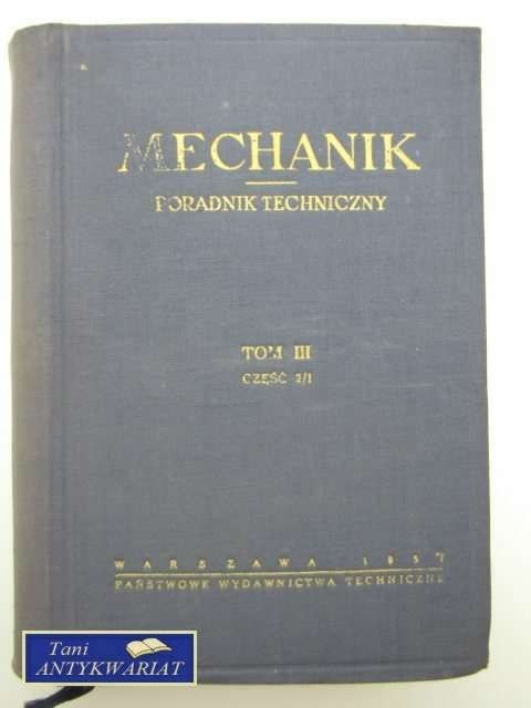 MECHANIK,PORADNIK TECHNICZNY
