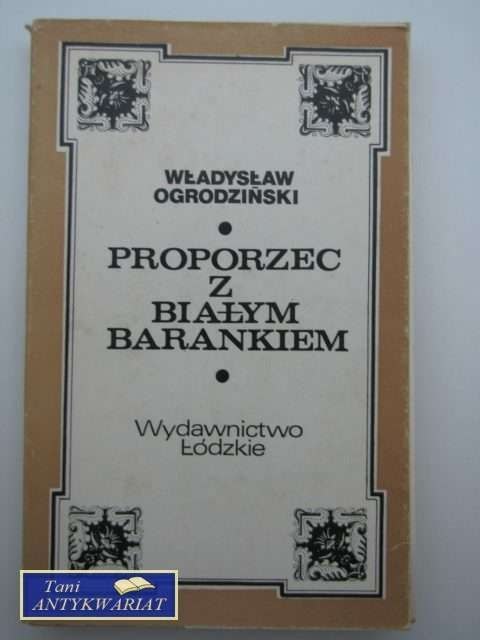 PROPORZEC Z BIAŁYM BARANKIEM