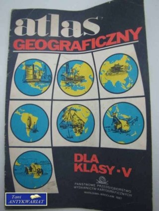 ATLAS GEOGRAFICZNY DLA KLASY V