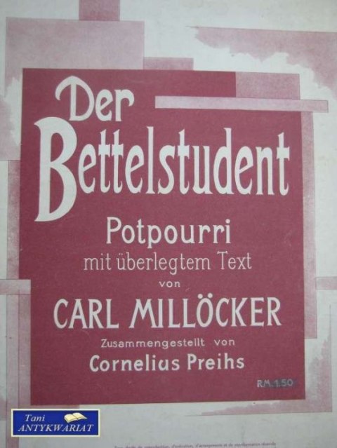 DER BETTELSTUDENT
