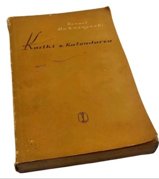 KARTKI Z KALENDARZA wyd. 1956 roku