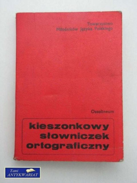 KIESZONKOWY SŁOWNIK ORTOGRAFICZNY