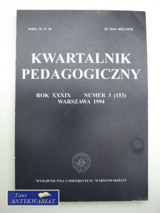 KWARTALNIK PEDAGOGICZNY ROK XXXIX NR3