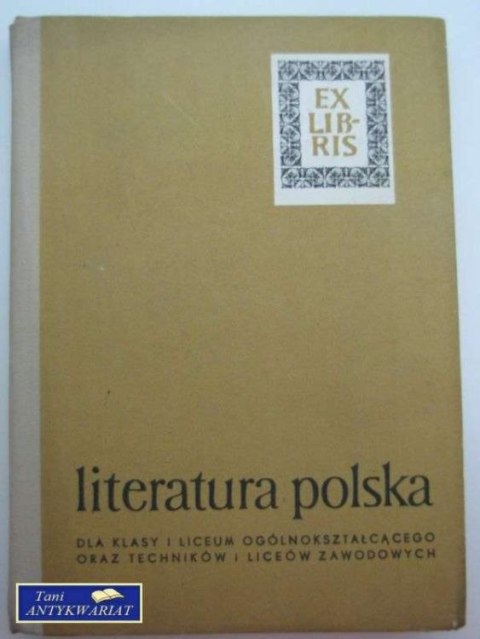 LITERATURA POLSKA DLA KLASY 1 LICEUM OGÓLNOKSZTAŁCĄCEGO