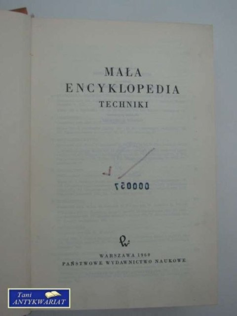 MAŁA ENCYKLOPEDIA TECHNIKI