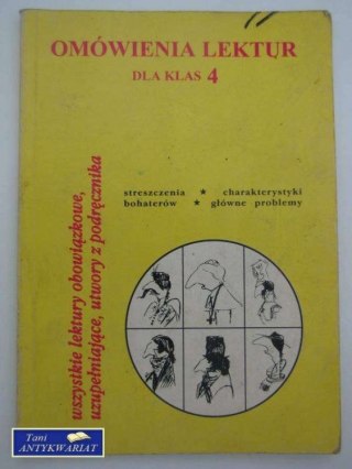 OMÓWIENIE LEKTUR DLA KLAS 4