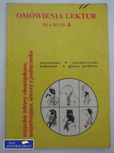 OMÓWIENIE LEKTUR DLA KLAS 4