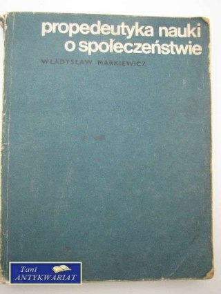 PROPEDEUTYKA NAUKI O SPOŁECZEŃSTWIE