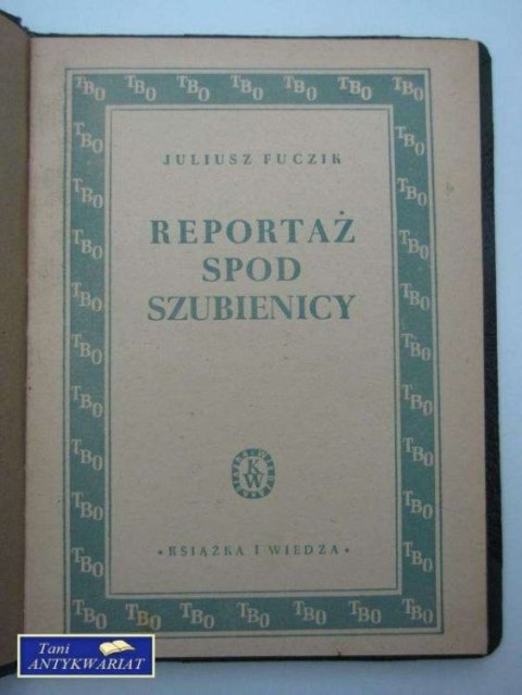 REPORTAŻ SPOD SZUBIENICY