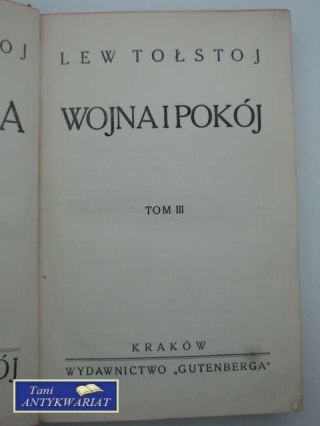 WOJNA I POKÓJ TOM XI