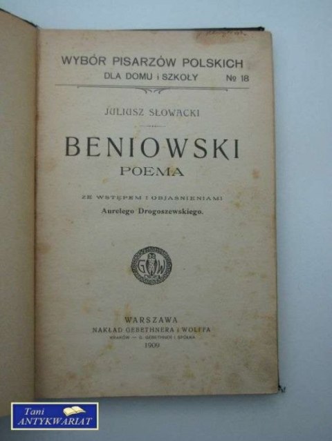 BIENIOWSKI - POEMA