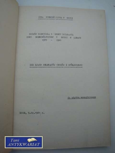 IZBA RZEMIEŚLNICZA W ŁODZI