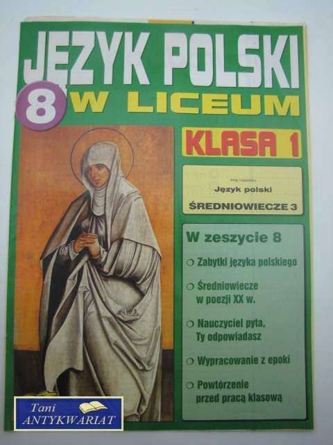 JĘZYK POLSKI W LICEUM 8D