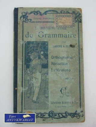 LA DEUXIEME ANNEE DE GRAMMAIRE