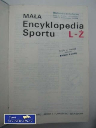 MAŁA ENCYKLOPEDIA SPORTU L-Ż