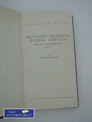 PRZYGODY DOBREGO WOJAKA SZWEJKA tom 1 i 2