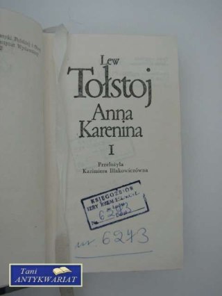 ANNA KARENINA TOM I